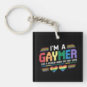 Porte-clefs Gaymer comme un joueur régulier mais bien plus gay