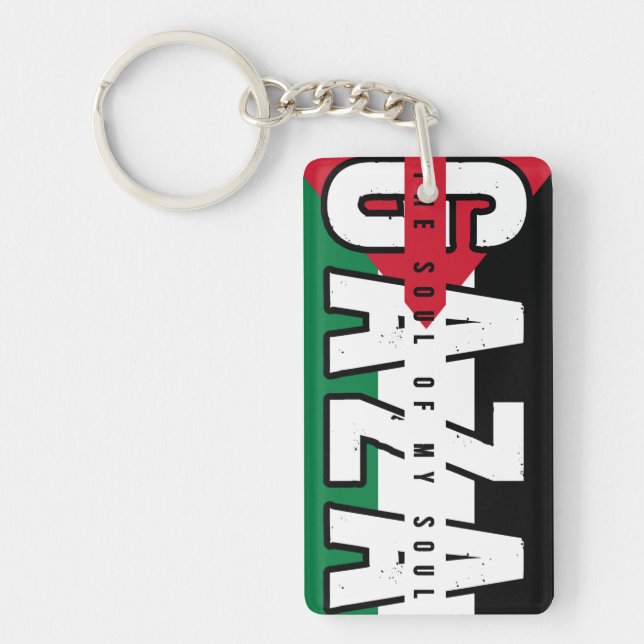 Porte-clefs GAZA L'âme de mon âme (Devant)