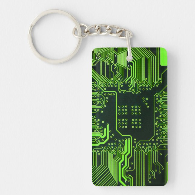 Porte-clefs Geek de la carte de circuit électronique Nerd PCB  (Devant)