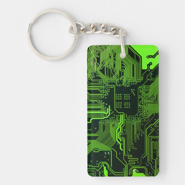 Porte-clefs Geek de la carte de circuit électronique Nerd PCB  (Devant)