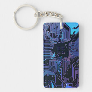 Porte-clefs Geek Sortie carte de circuit électronique Nerd PCB