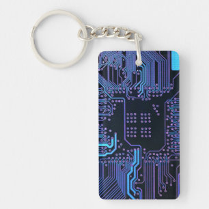Porte-clefs Geek Sortie carte de circuit électronique Nerd PCB