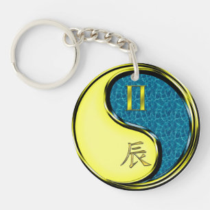 Porte-clefs Gemini & Dragon d'eau