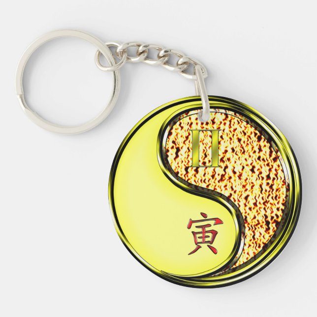 Porte-clefs Gemini et Tigre de Feu (Devant)