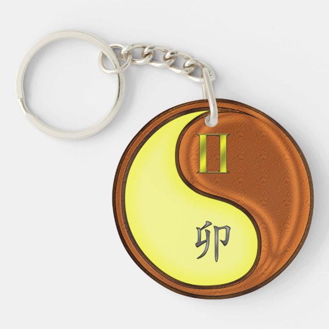 Porte-clefs Gemini et Wood Rabbit (Devant)