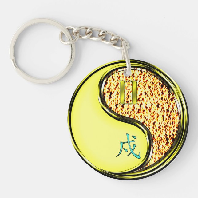Porte-clefs Gemini & Fire Dog (Devant)