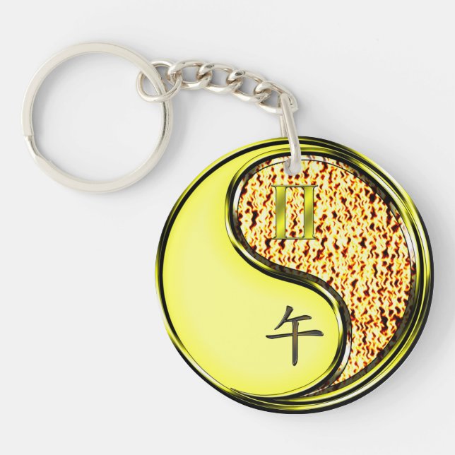 Porte-clefs Gemini & Fire Horse (Devant)