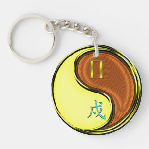Porte-clefs Gemini & Wood Dog
