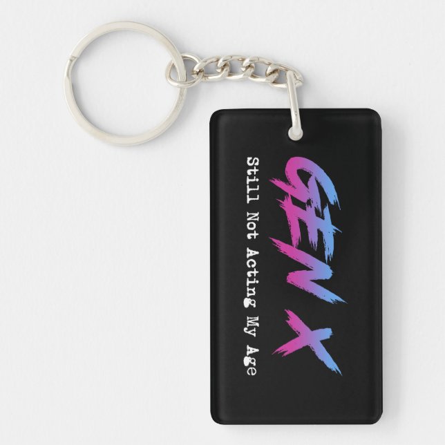 Porte-clefs Génération X - Toujours pas à mon âge (Devant)
