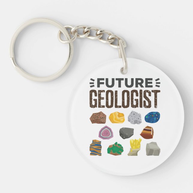 Porte-clefs Géologie future Géologie Rocks Gems (Devant)