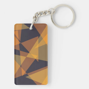 Porte-clefs Géométrique, cool, tendance, moderne, triangles si