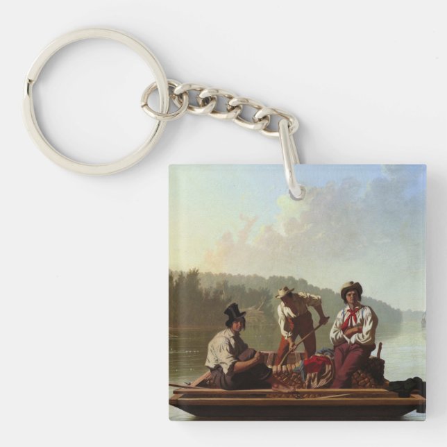 Porte-clefs George Caleb Bingham Boatmen sur le Missouri (Devant)