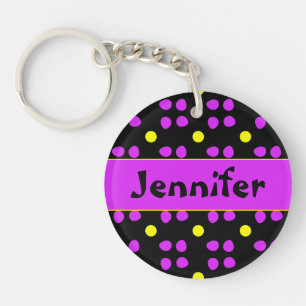 Porte-clefs Gepersonaliseerde Stippen patroon