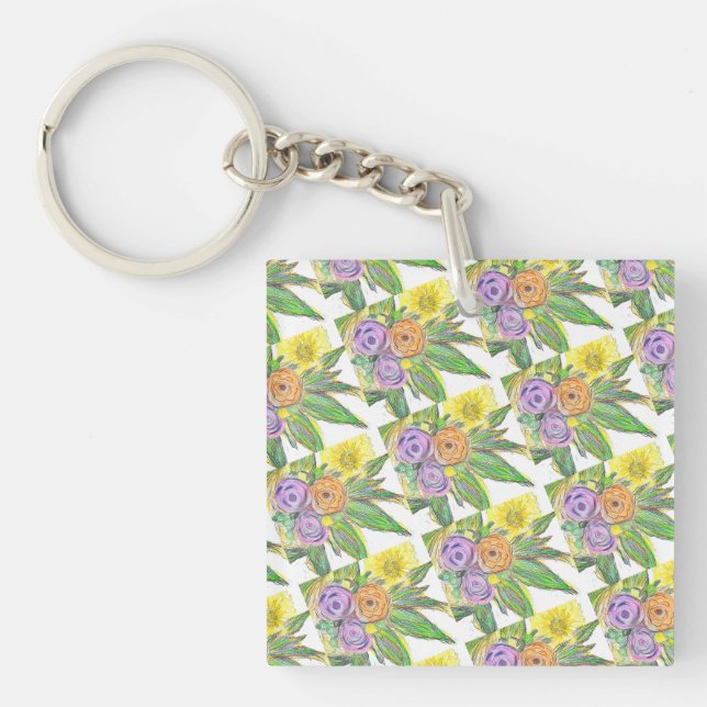 Porte-clefs Gerbéra Daisy (Devant)