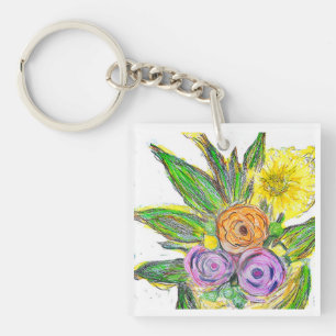 Porte-clefs Gerbéra Daisy