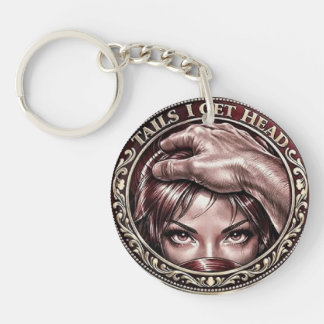 Porte-clefs Get Head Commemorative Coin Funny Heads