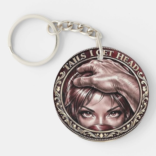 Porte-clefs Get Head Commemorative Coin Funny Heads (Devant)