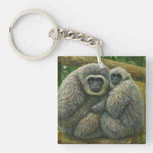Porte-clefs Gibbon Companions - Portrait émotionnel de la faun