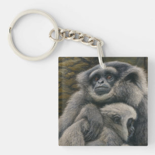 Porte-clefs Gibbon Shelter - Emotional Wildlife Portrait