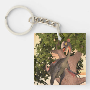 Porte-clefs Gigantoraptor Art d'aventure pour enfants Dinosaur