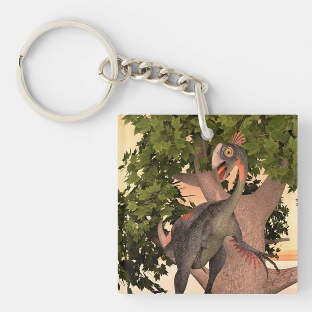 Porte-clefs Gigantoraptor Art d'aventure pour enfants Dinosaur (Devant)