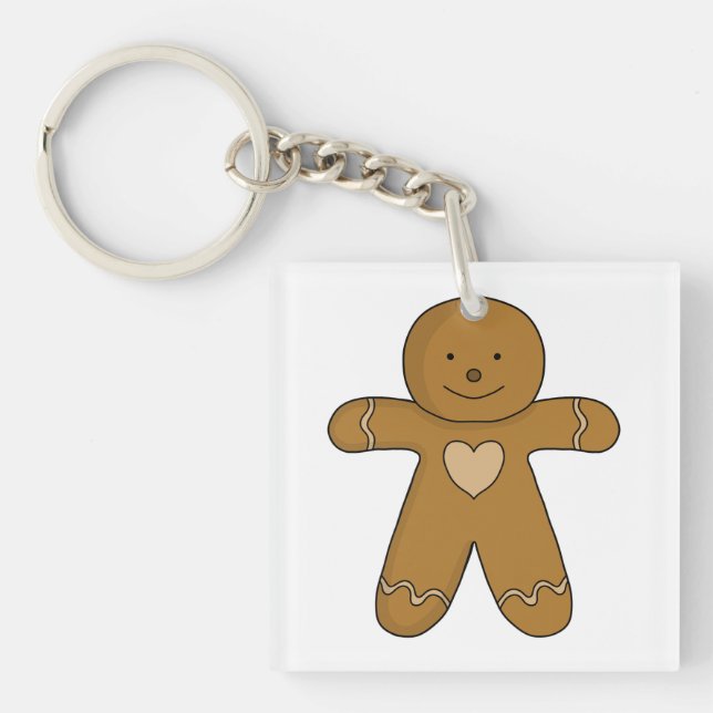 Porte-clefs GingerBread Man Christmas Cookie (Devant)