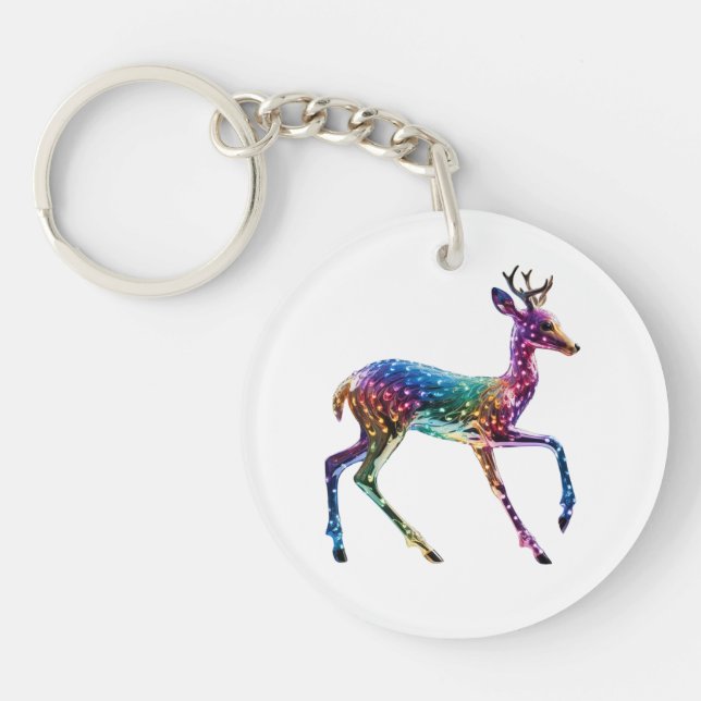 Porte-clefs Giraffe colorée (Devant)