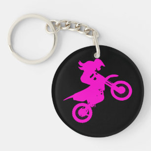 Porte-clefs Girl Dirt Bike