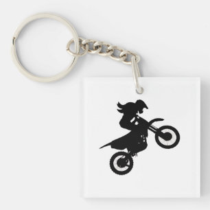 Porte-clefs Girl Dirt Bike