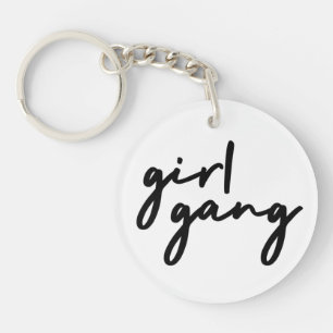 Porte-clefs Girl Gang Cute Girl Power Moderne Féminisme