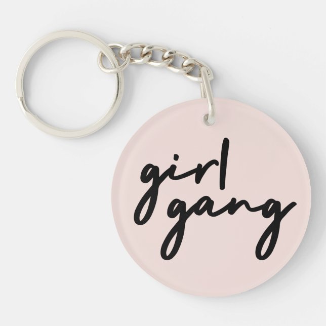 Porte-clefs Girl Gang | Le Féminisme Moderne Puissance Fille R (Devant)