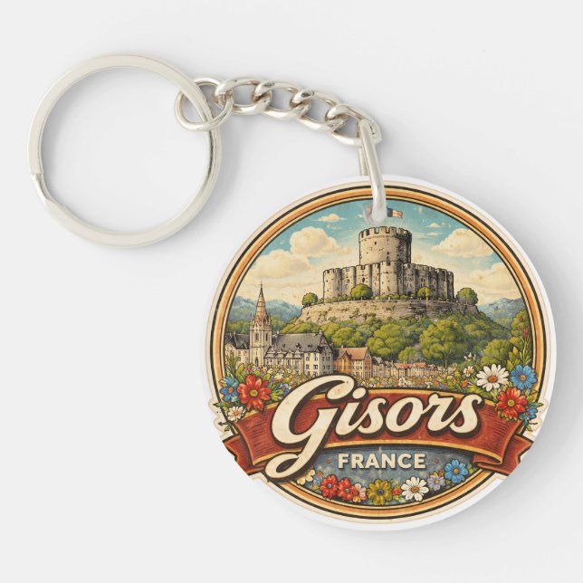 Porte-clefs Gisors France (Devant)