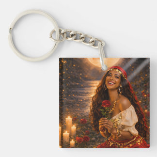 Porte-clefs gitane rouge