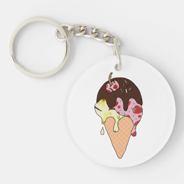 Porte-clefs Glace (Devant)