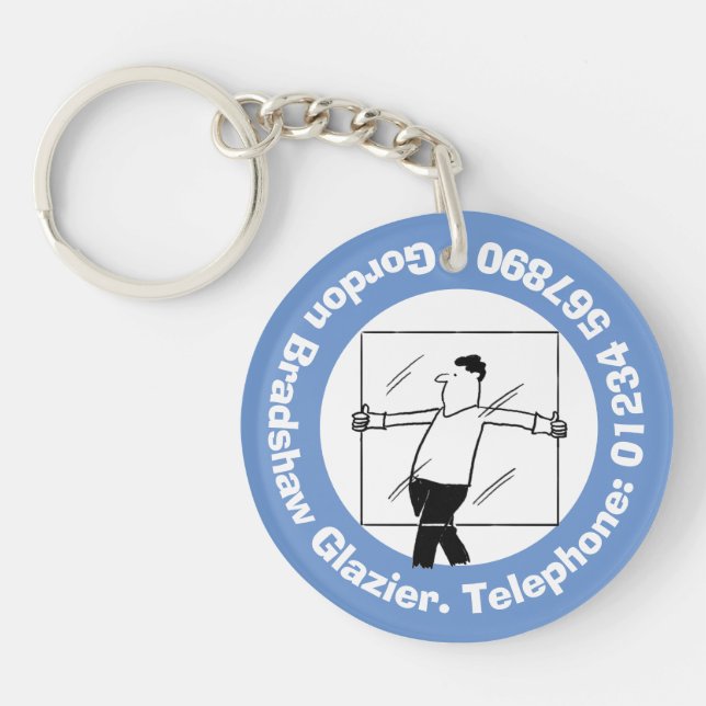 Porte-clefs Glazier Fenêtre Réparation Conception de l'entrepr (Devant)