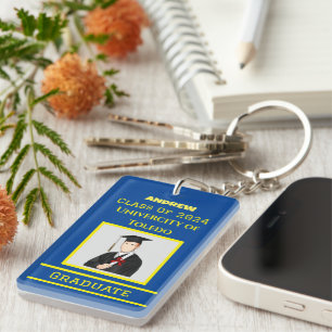 Porte-clefs Gleam des diplômés : commémorer le succès dans cha