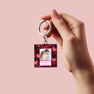 Porte-clefs Glittery Love Partager Mes Fries