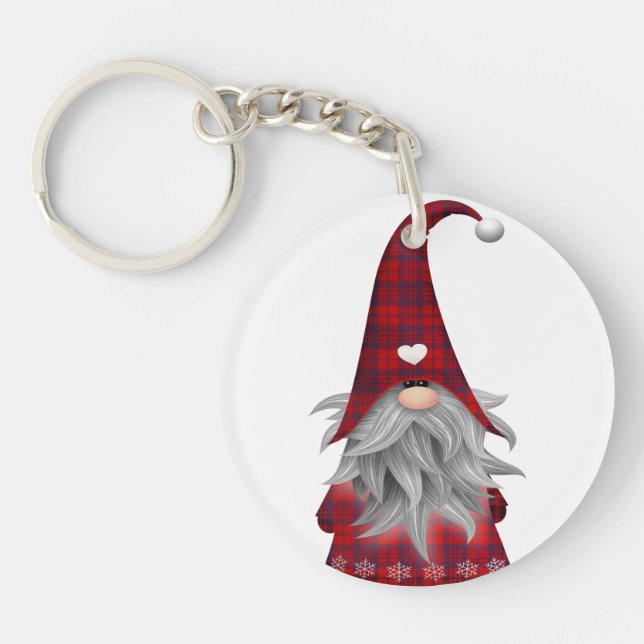 Porte-clefs Gnome de Noël (Devant)