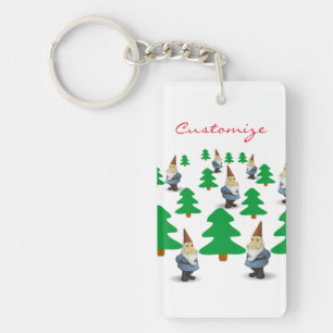 Porte-clefs Gnomes de Noël Arbres de Noël Thunder_Cove