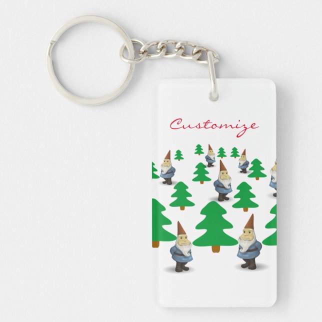 Porte-clefs Gnomes de Noël Arbres de Noël Thunder_Cove (Devant)