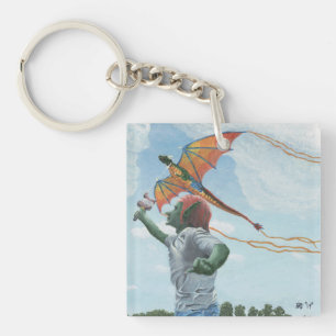 Porte-clefs Goblin Flying Dragon Kite Imaginaire Porte - clé
