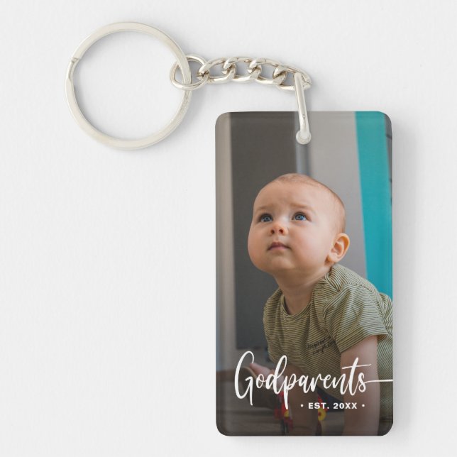 Porte-clefs Godparents garde photo moderne   (Devant)