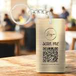 Porte-clefs Gold QR Code Business Logo promotionnel<br><div class="desc">Faites la promotion de votre marque sur le pouce grâce à ce Porte - clé promotionnel du logo professionnel QR Code. Doté de votre logo d'entreprise personnalisé et d'un code QR scannable, ce porte - clé offre un moyen facile pour les clients et les clients d'accéder instantanément à votre site...</div>