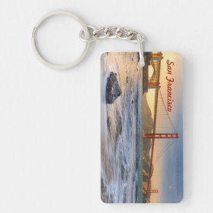 Porte-clefs Golden Gate Bridge à San Francisco au coucher du s