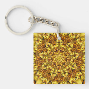 Porte-clefs Golden Mandala Antique Abstract Design-63495