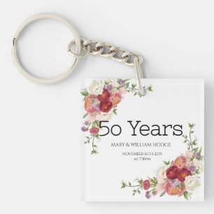 Porte-clefs "Golden Memories : Celebrating 50 Years of Love"