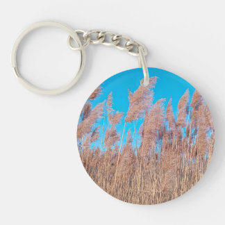 Porte-clefs Golden Prairie Grasses Nature Photo Keychain 