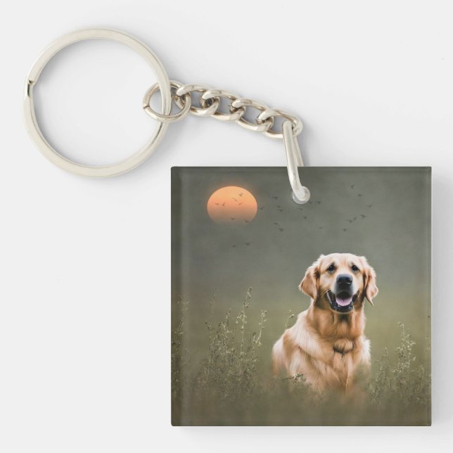 Porte-clefs Golden Retriever (Devant)