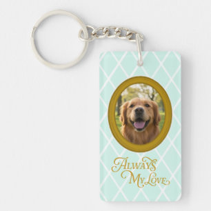 Porte-clefs Golden Retriever Photo Personnalisée – À jamais mo