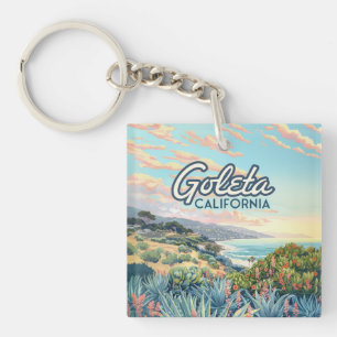 Porte-clefs Goleta California Père Noël Barbara Isla Vista Vin